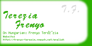 terezia frenyo business card